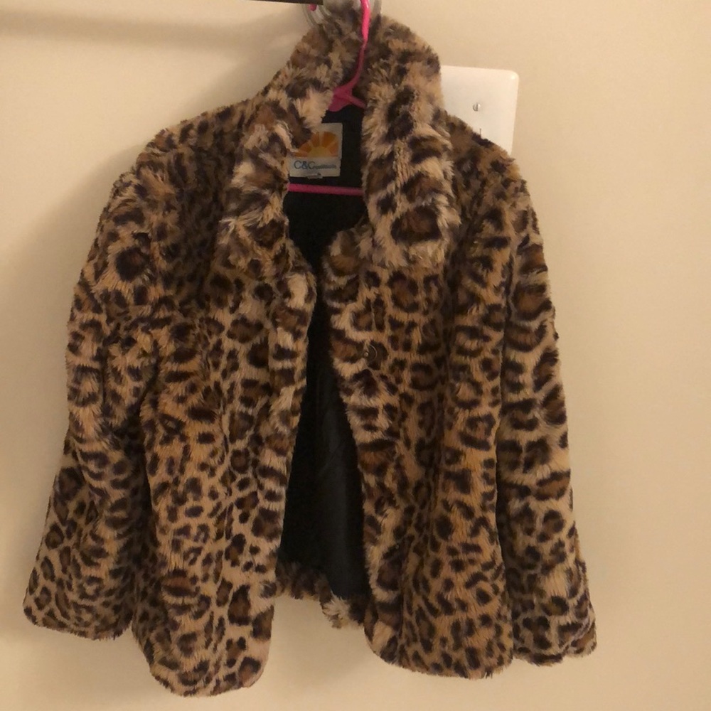 Girl size 8 CC California Faux Fur coat